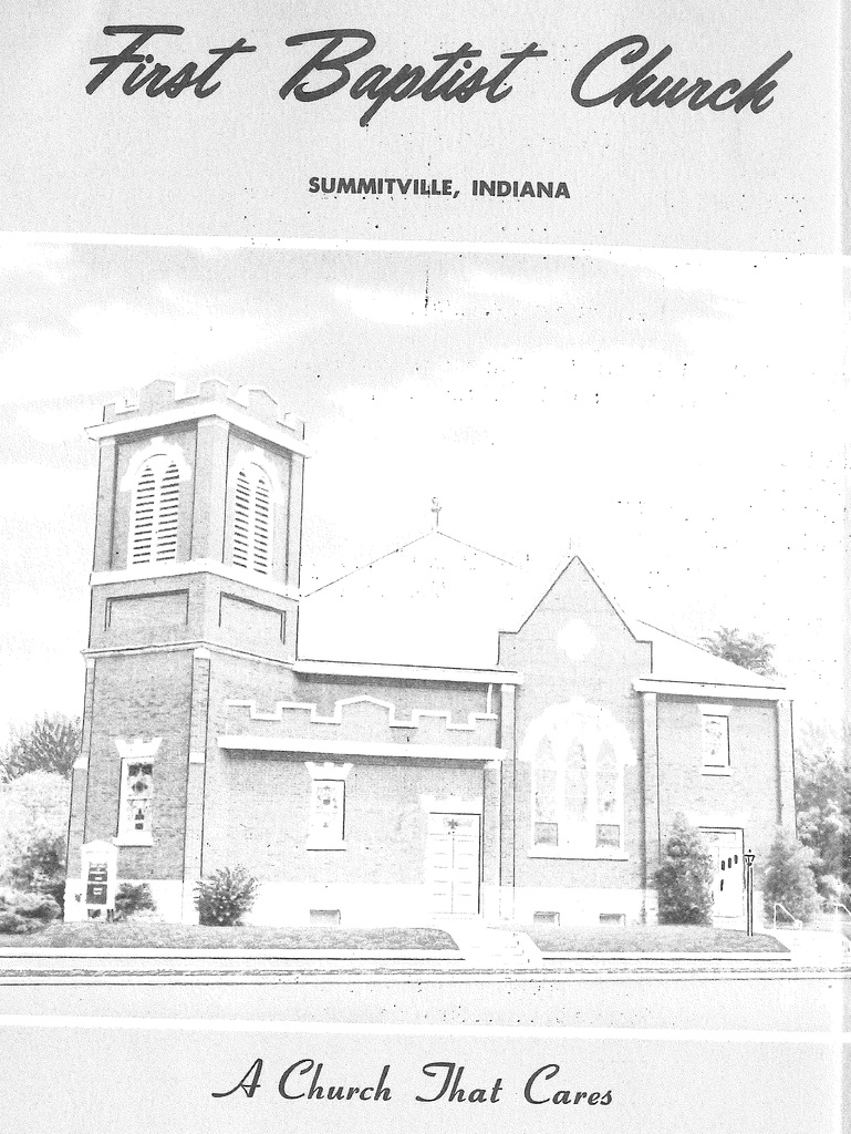 First Baptist Church flier