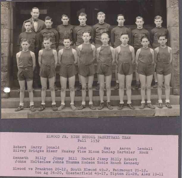 Elwood Junior High School Basketball Team