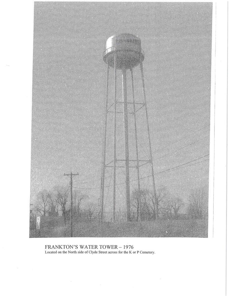 Frankton 1976 - Frankton's Water Tower