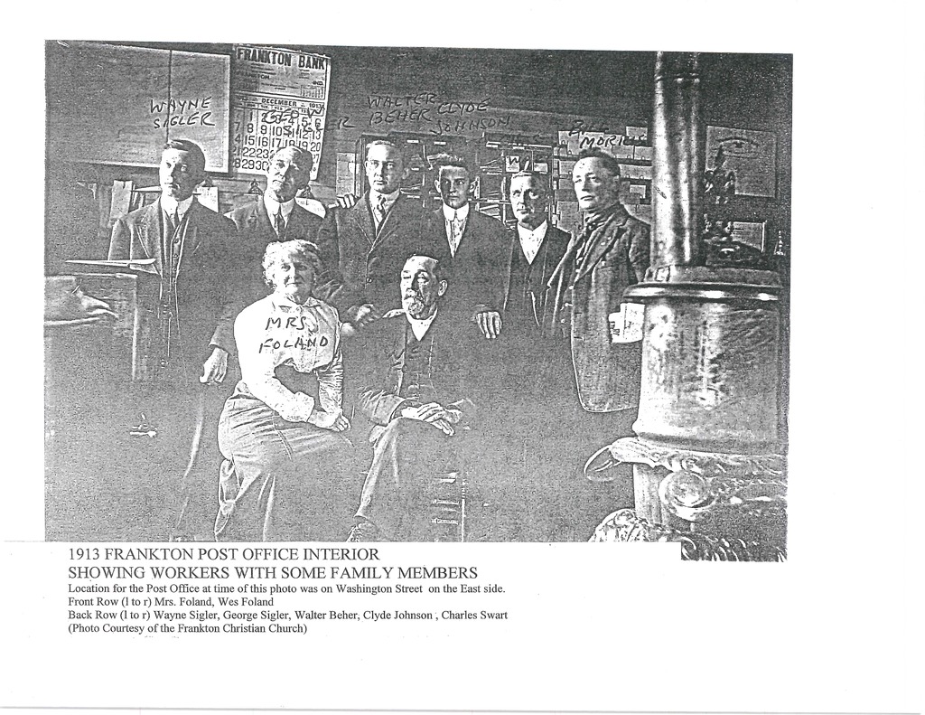 Frankton Post Office Interior - 1913