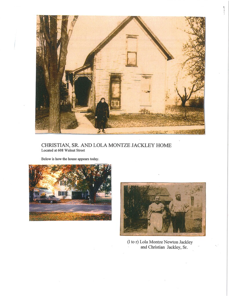 Christian, SR and Lola Montze Jackley Home