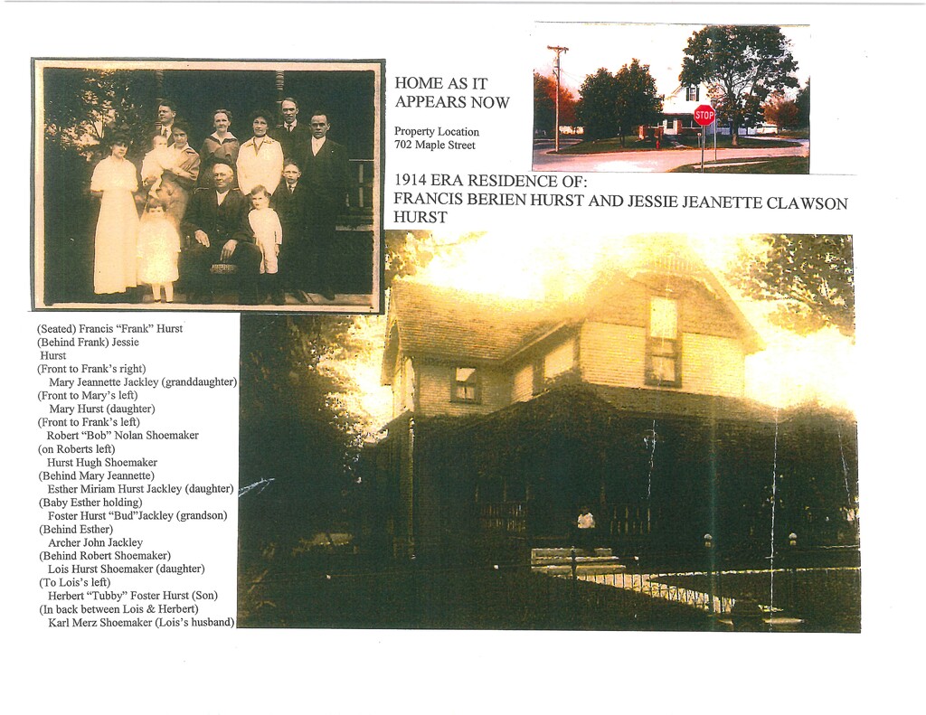 Francis Berien Hurst, Jessie Clawson Hurst Home