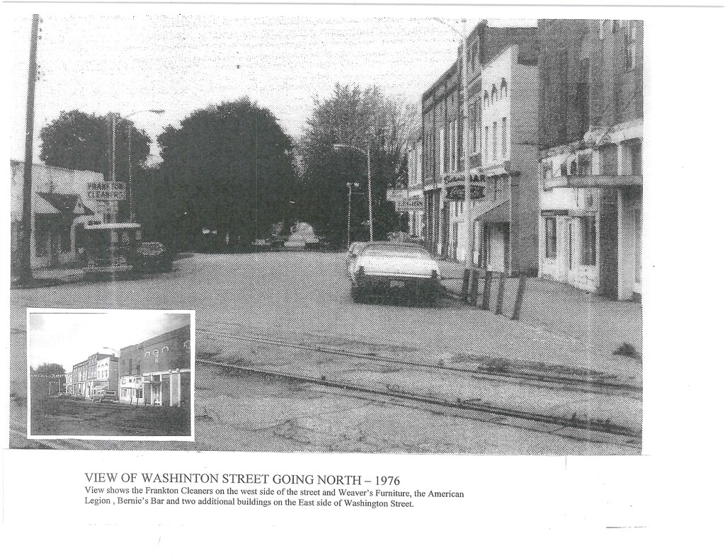 Frankton 1976 - View of Washington Street Going North