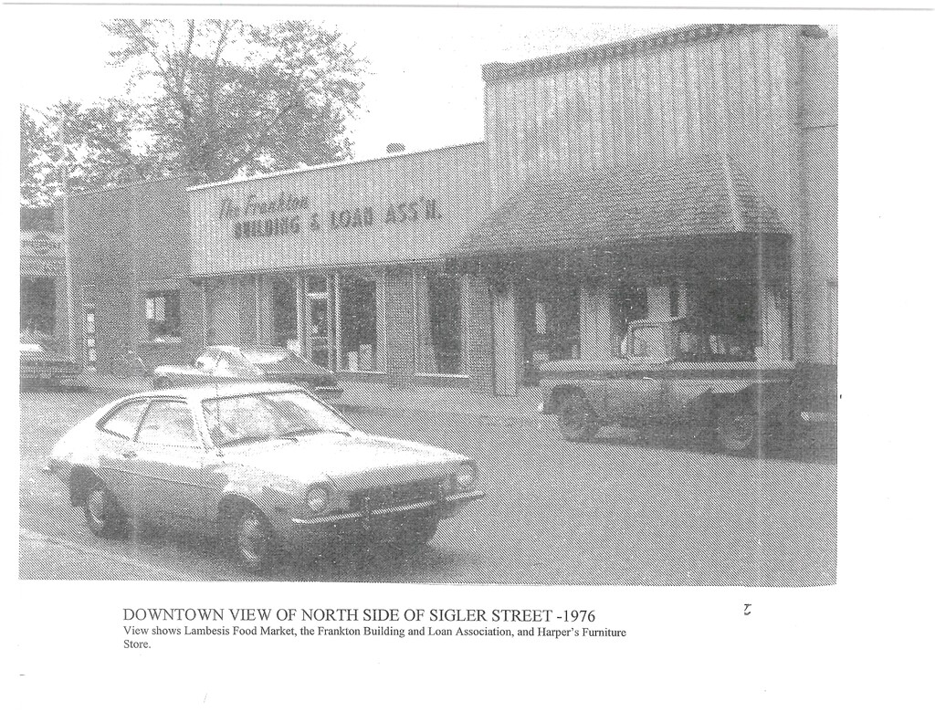 Frankton 1976 - Downtown View of North Side of Sigler Street