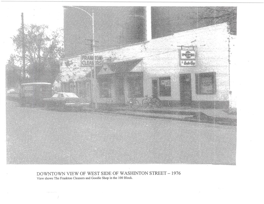 Frankton 1976 - Downtown View of West Side of Washington Street