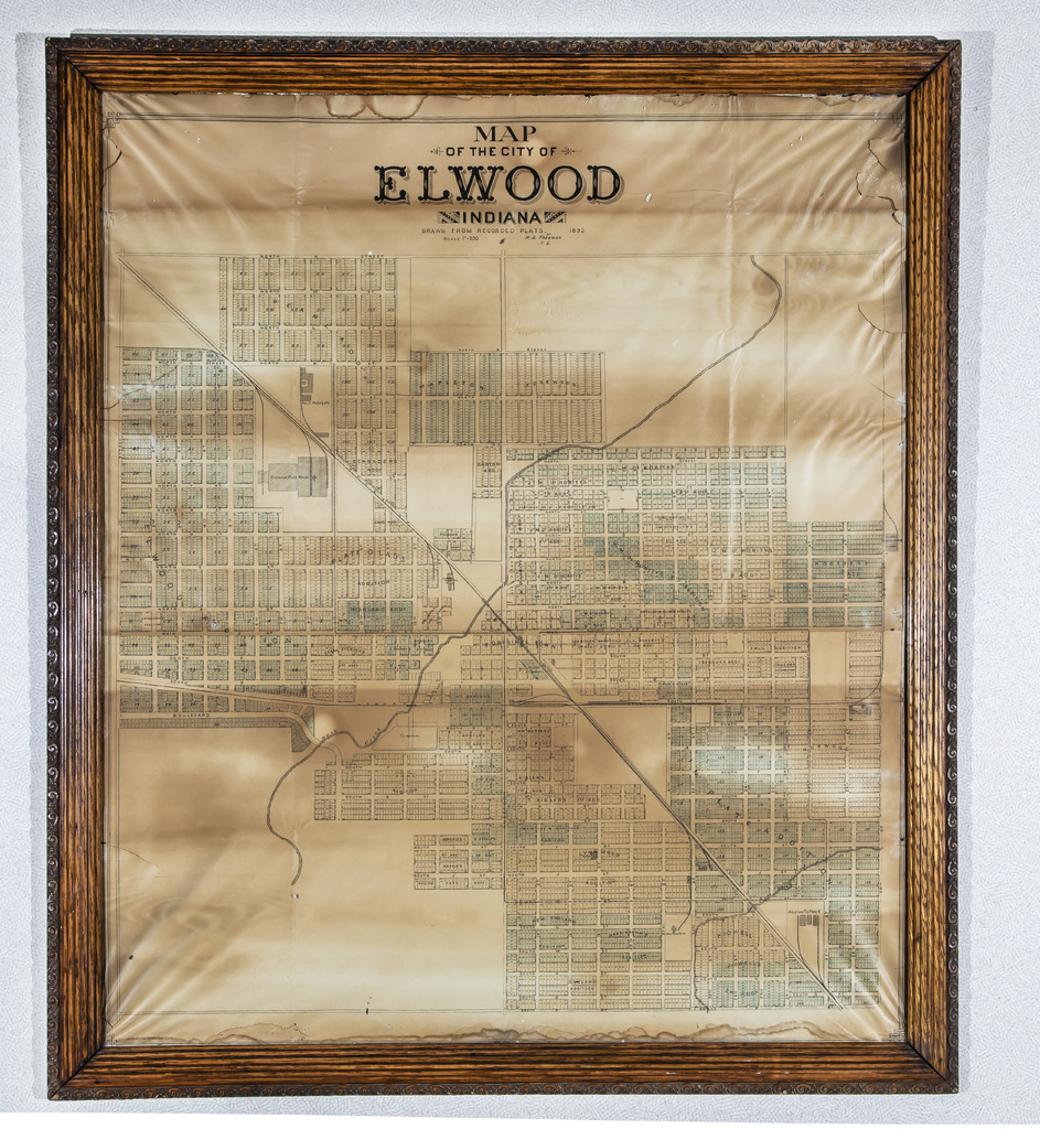 1893 City of Elwood Map