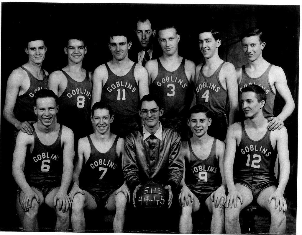 Summitville High School Basketball Team- Goblins, 1944-1945